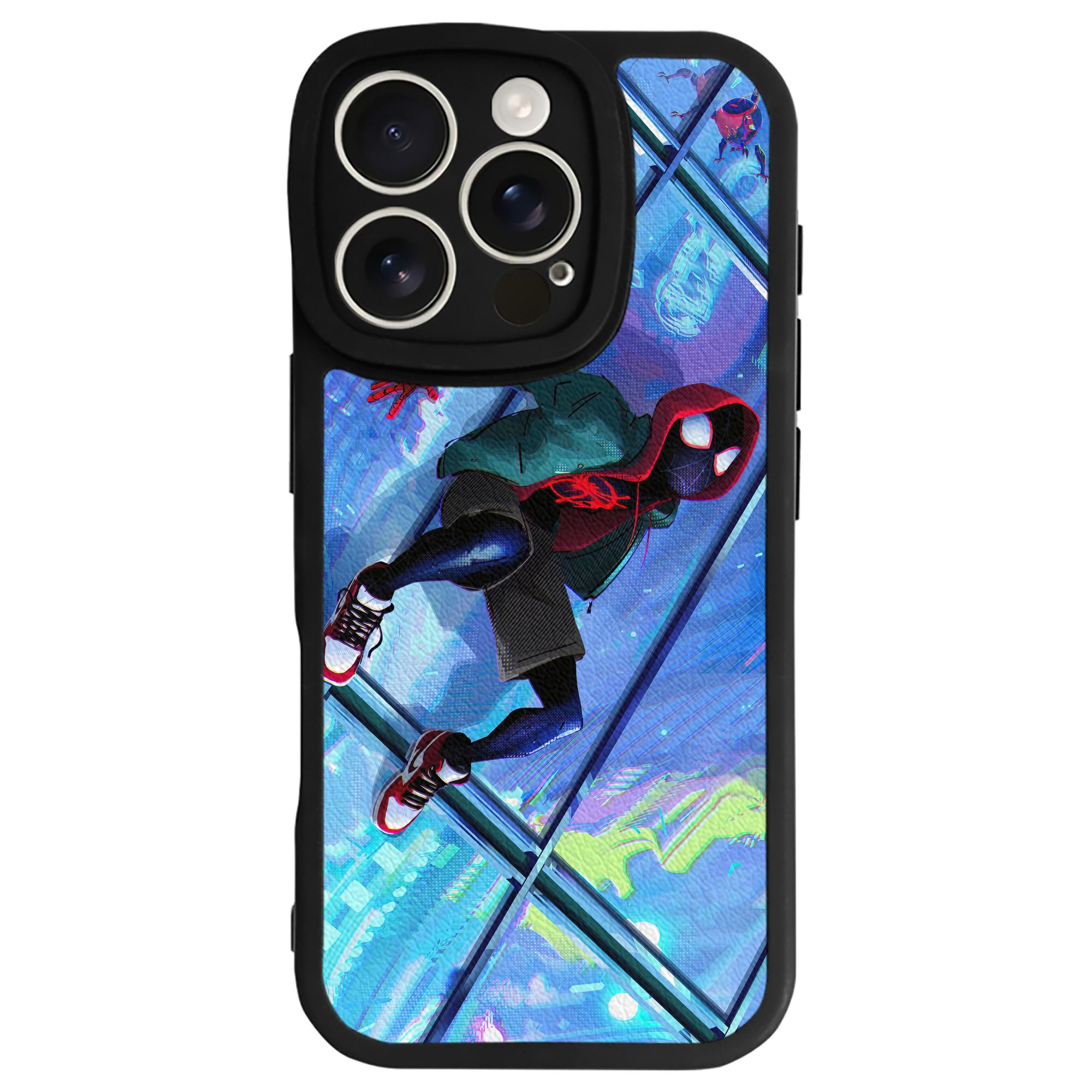 Spider Man スパイダーマン 【iPhone 16シリーズ対応】シリコンスマホケース（レザー調） 材質：シリコン